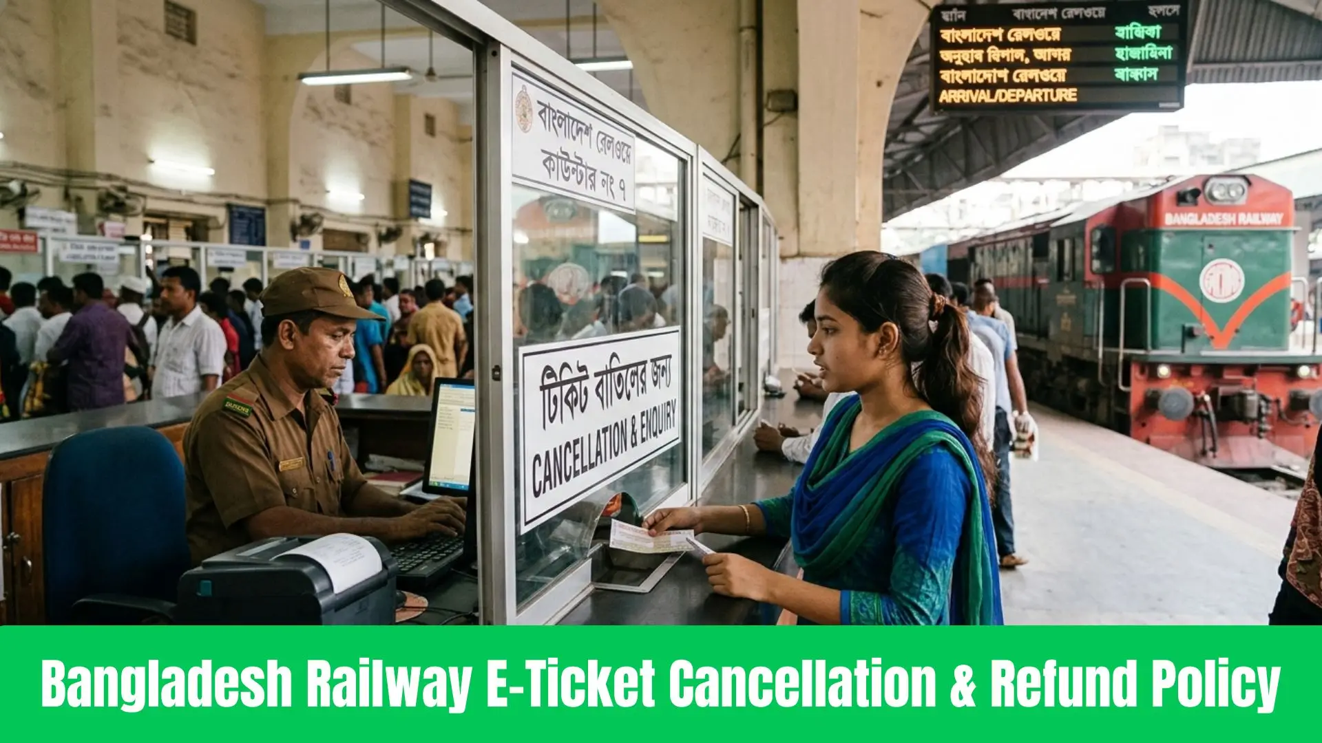 Bangladesh Railway E-Ticket Cancellation & Refund Policy