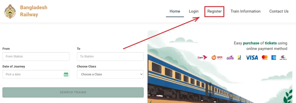 register-bangladesh-railway-e-ticket-homepage