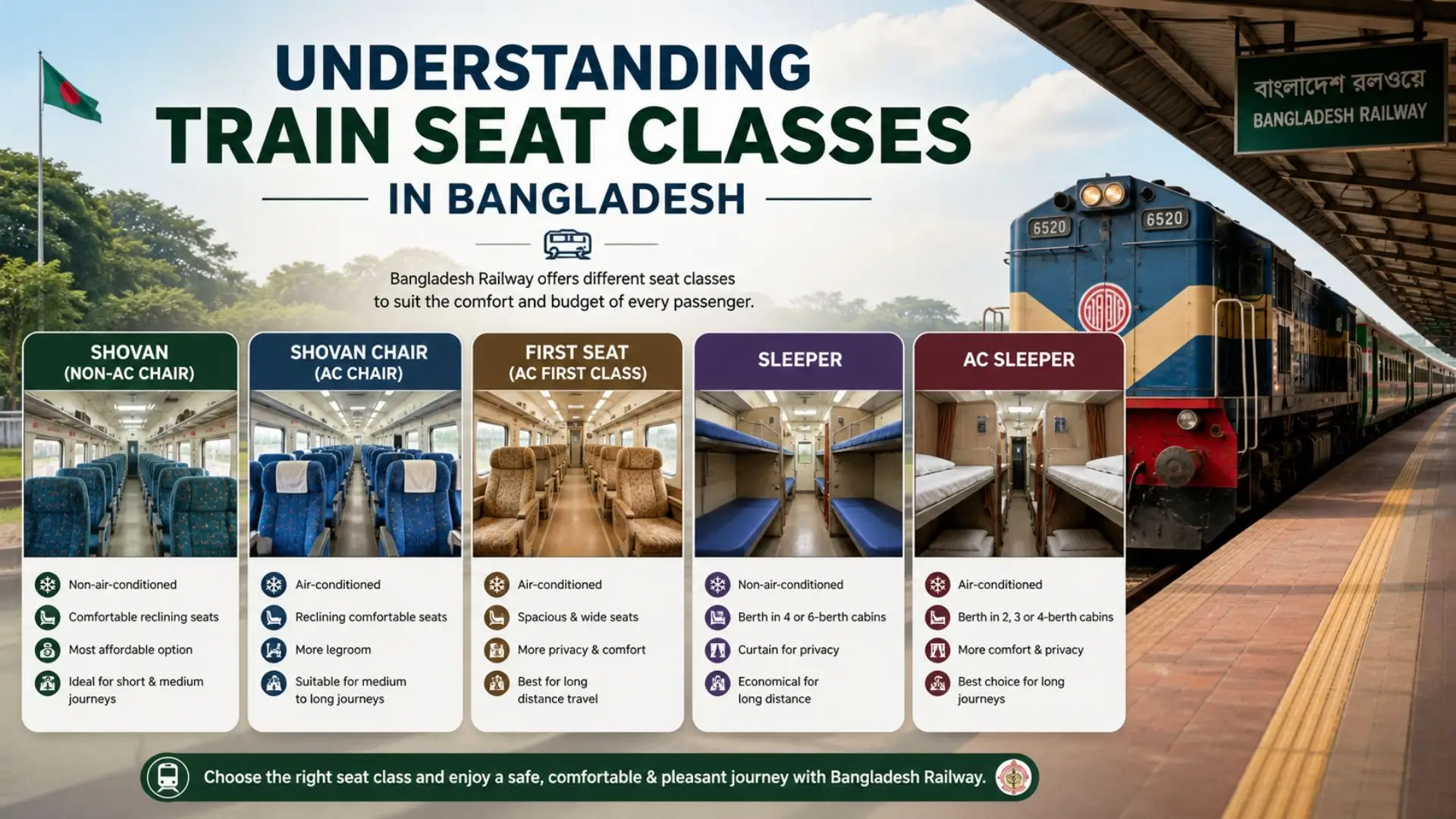 Understanding Train Seat Classes in Bangladesh